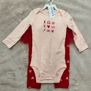 NWT Carter's Valentine's Day Outfit Size 12 Months